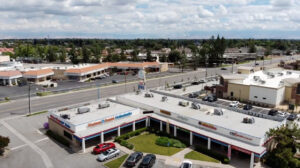 Retail strip mall property in Bakersfield California view 1